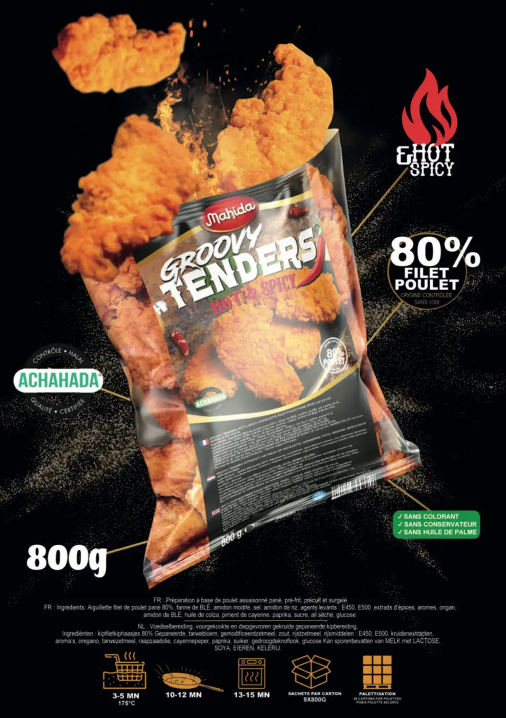 Groovy Tenders Hot & Spicy 800g – Mahida Food Halify